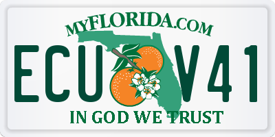 FL license plate ECUV41