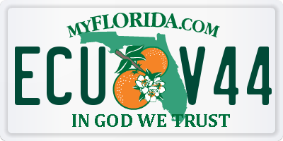 FL license plate ECUV44