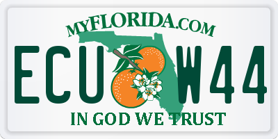 FL license plate ECUW44