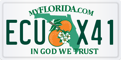 FL license plate ECUX41