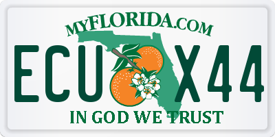 FL license plate ECUX44