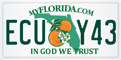 FL license plate ECUY43