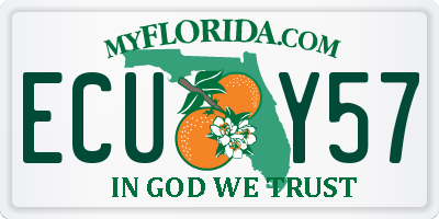 FL license plate ECUY57