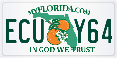 FL license plate ECUY64