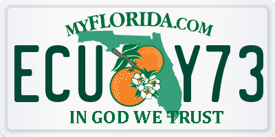 FL license plate ECUY73