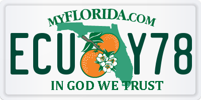 FL license plate ECUY78