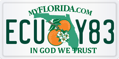 FL license plate ECUY83