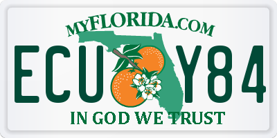 FL license plate ECUY84