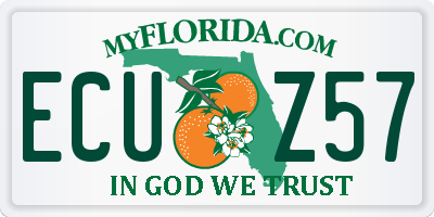 FL license plate ECUZ57