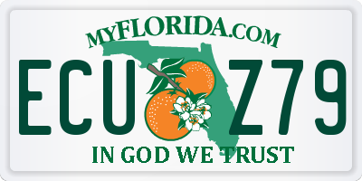 FL license plate ECUZ79