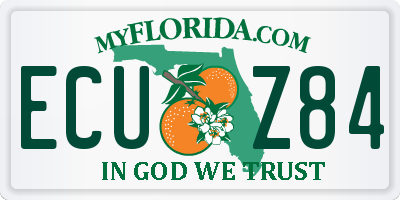FL license plate ECUZ84