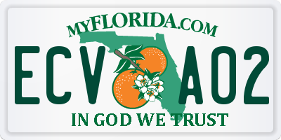 FL license plate ECVA02