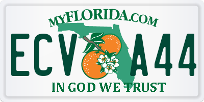 FL license plate ECVA44