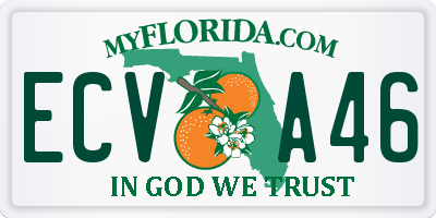 FL license plate ECVA46
