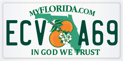 FL license plate ECVA69