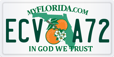 FL license plate ECVA72