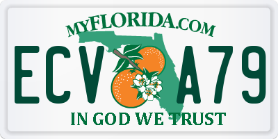 FL license plate ECVA79