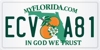 FL license plate ECVA81