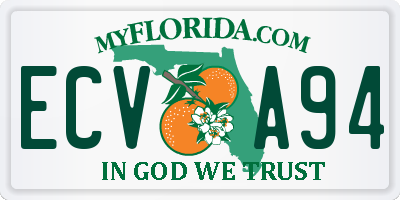 FL license plate ECVA94