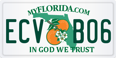 FL license plate ECVB06