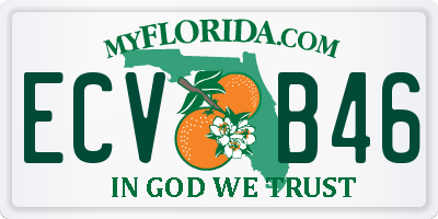 FL license plate ECVB46