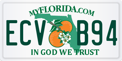 FL license plate ECVB94