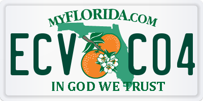 FL license plate ECVC04