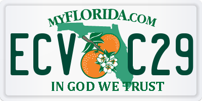 FL license plate ECVC29