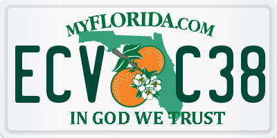 FL license plate ECVC38