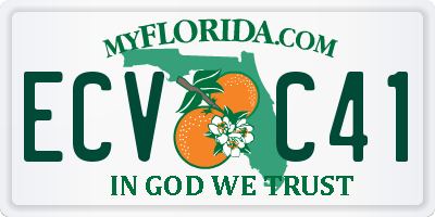 FL license plate ECVC41