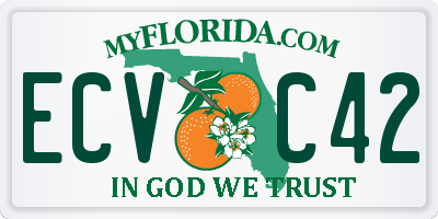 FL license plate ECVC42
