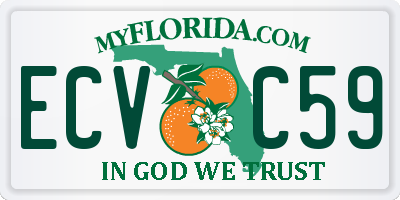 FL license plate ECVC59