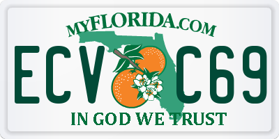 FL license plate ECVC69
