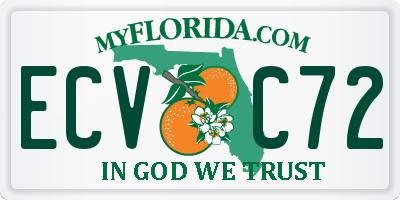 FL license plate ECVC72