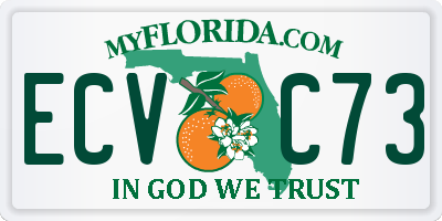 FL license plate ECVC73