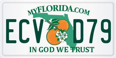 FL license plate ECVD79
