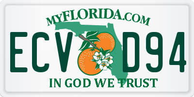 FL license plate ECVD94