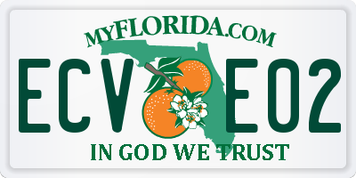 FL license plate ECVE02