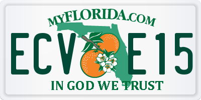 FL license plate ECVE15
