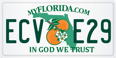 FL license plate ECVE29