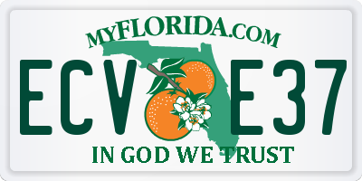 FL license plate ECVE37