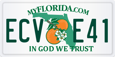 FL license plate ECVE41
