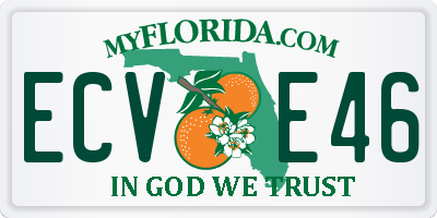 FL license plate ECVE46