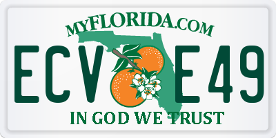 FL license plate ECVE49
