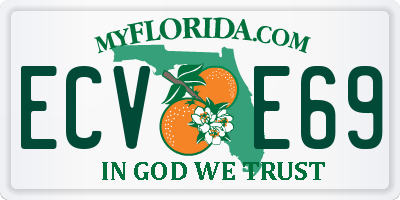 FL license plate ECVE69