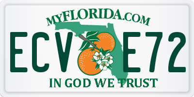 FL license plate ECVE72