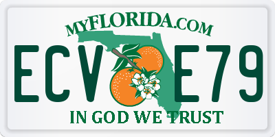 FL license plate ECVE79