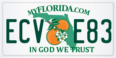 FL license plate ECVE83