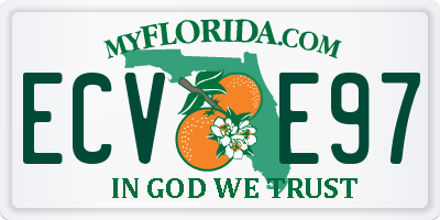 FL license plate ECVE97