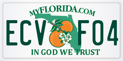 FL license plate ECVF04